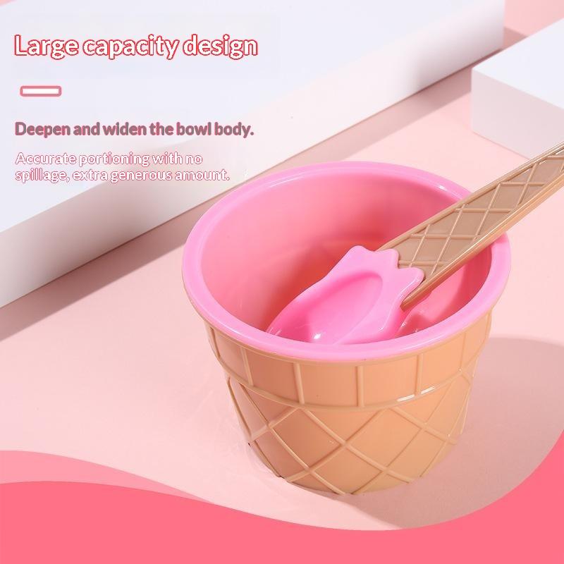 Vibrant Color Ice Cream Bowls With Spoons Dessert Sundae Dishes Set For Birthday Holiday Party Ice Cream Favor Gift Decor