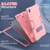 Shockproof Case for Samsung Galaxy Tab A7 Lite A9 A11 Plus Heavy Duty Protection Solid Kids Cover with Kickstand for Tab A9 Plus