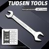 Metric Mirror Finish Double End High Hardness Open End Wrench - Multi-Spec Hand Tool