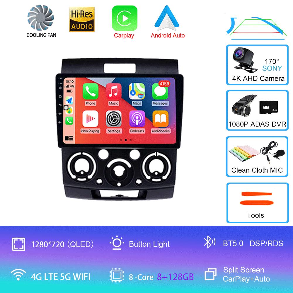 for Ford Everest Ranger Mazda BT50 BT-50 2006-2010 Car Radio Autoradio Multimedia Stereo Player Carplay Android 14 2din