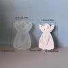 Silicone Angelic Candle Mould With Intricate Girl Designs Easy Releases for Handmade Candle Holiday Decoration Craft