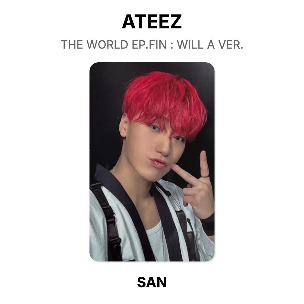 ATEEZ THE WORLD EP.FIN : WILL A VER. Official Photocard