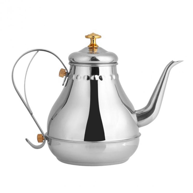 Stainless Steel Teapot Gooseneck Pour Coffee Drip Kettle Filter Potbuy