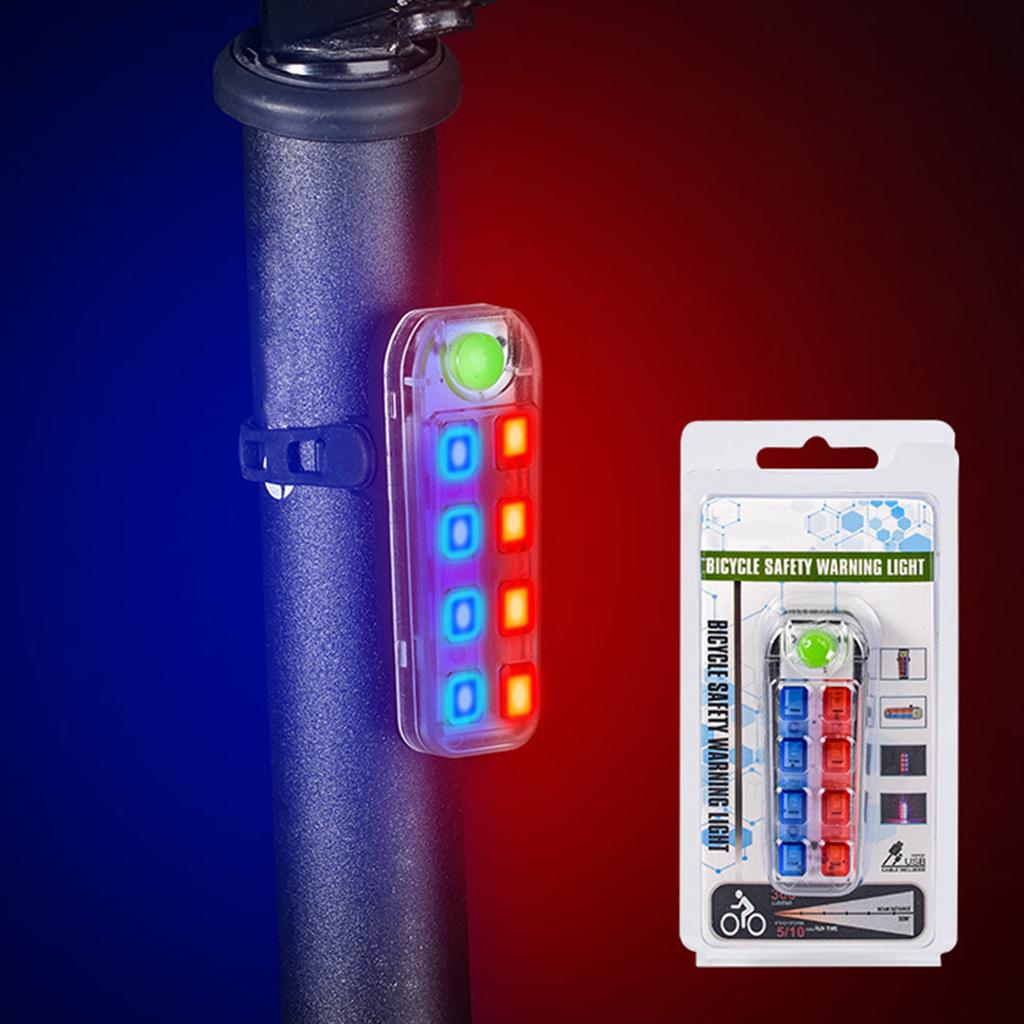 Advertencia de seguridad Luz LED para bicicleta Seguridad para ciclismo Nightrider Luz trasera para bicicleta Bicicleta Impermeable Recargable 5 Modos de iluminación