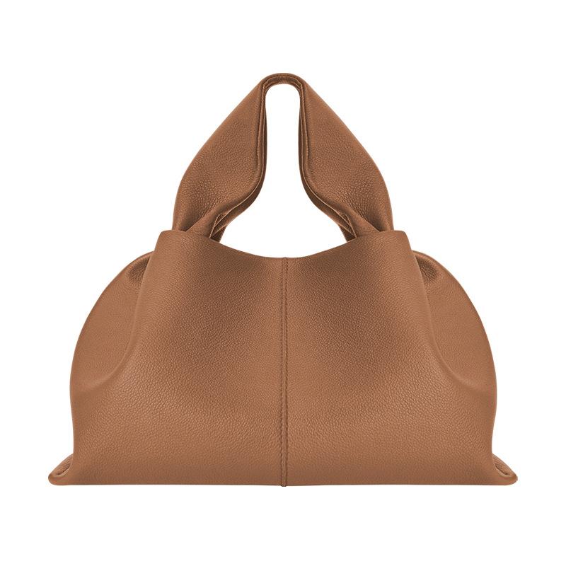 Poleno dumpling bag new bag French niche brand shoulder messenger bag cowhide handbag cloud bag