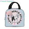 French Bulldogs Dog Insulated Lunch Bag for Women, Men, and Kids, Large and Reusable, Handle, Freezable Work and School Travel