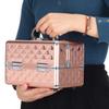 Professional Portable Cosmetic Bag Suitcases Cosmetics Large Capacity Women Travel Makeup Bags Box Manicure Cosmetology Case 9 x 6 x 6 inchesinches