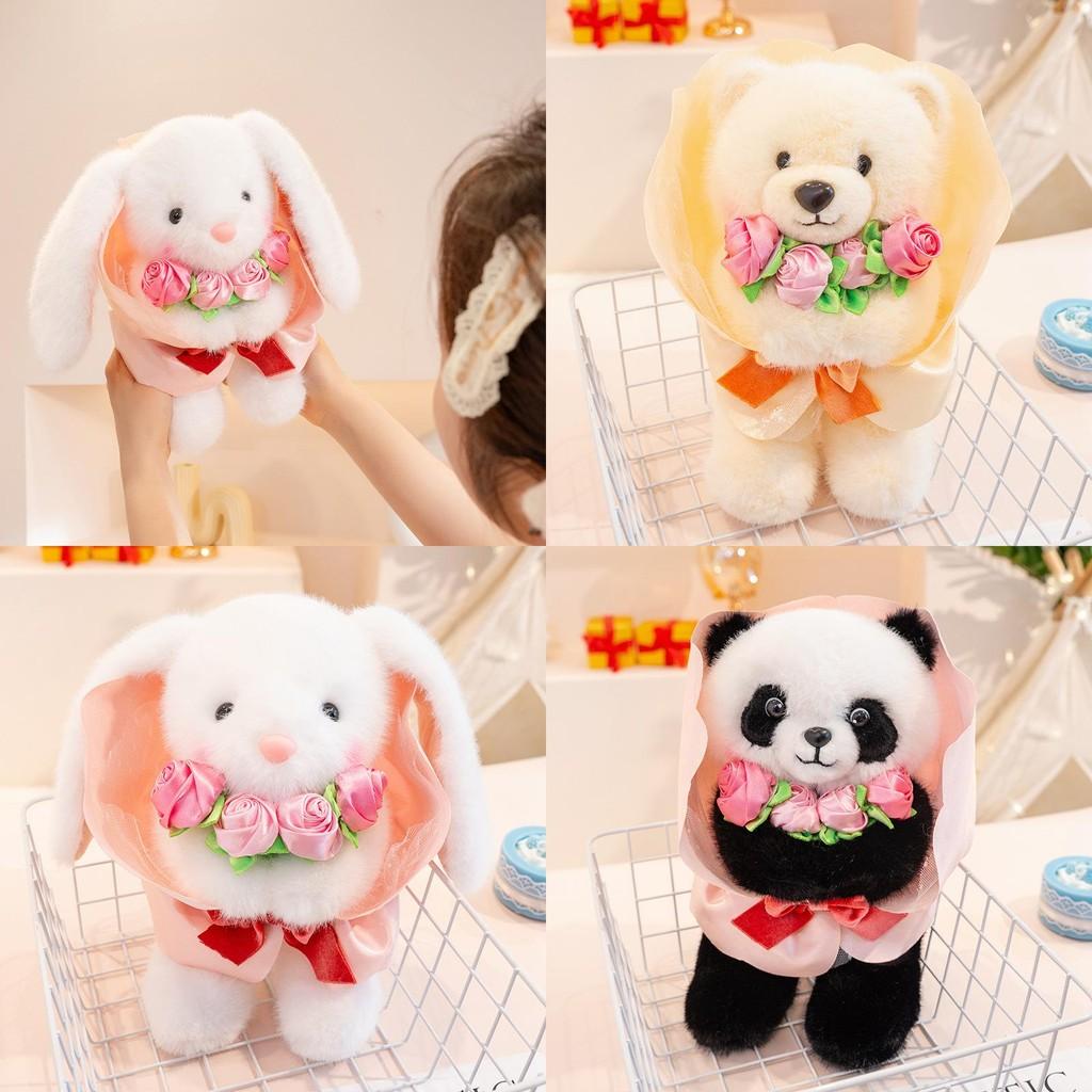 Small Bunny Charm Plush Toys Cute Animal Shape Romantic Children Gift Festival
