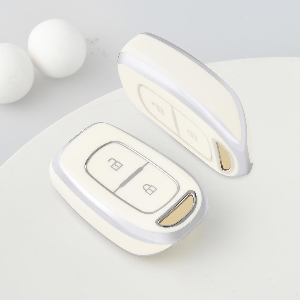 2 Button TPU Car Key Case Cover Shell Fob For Renault Kwid Traffic Symbol Dacia Sandero Logan Duster Car Supplies Car Key Bag