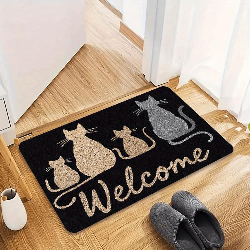 Christmas Gnome Doormat Winter Snowflake Dwarf Print Entry Mat Indoor Front Door Holiday Home Decor Welcome Floor Rug