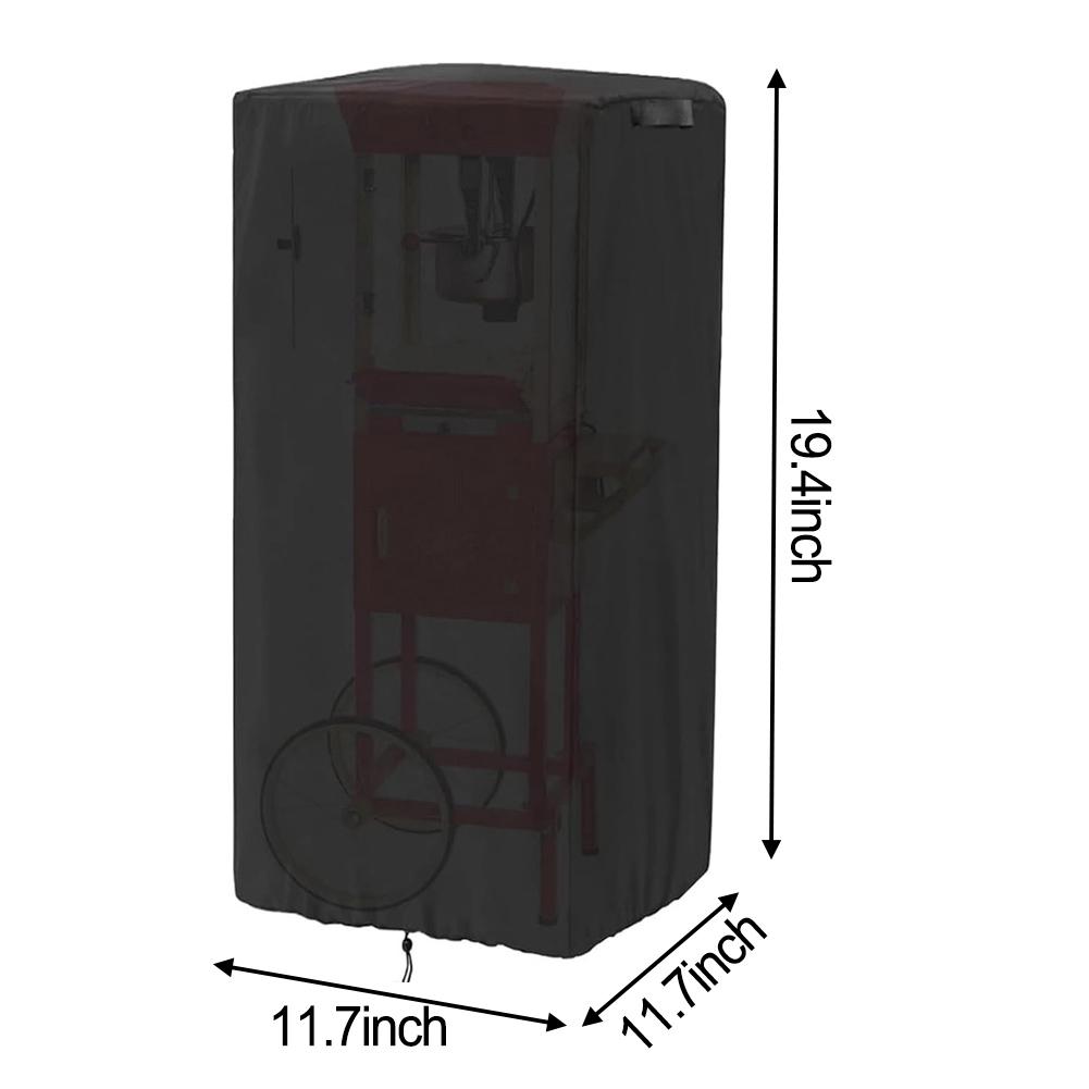 1PC Popcorn Cart Cover,19.4/25/48/52/24/31inch Waterproof Popcorn Maker Machine Covers With 2 Buckles Machine Dustproof Covers