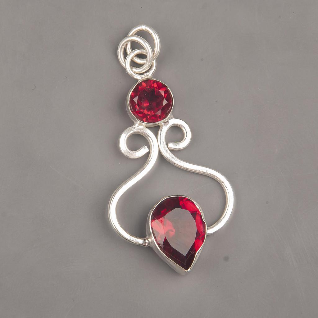 Bijuterii cu Piatră Prețioasă Rubelit Roz, Pandantiv din Argint Sterlin 925 Masiv, Pandantiv Frumos din Argint, Pandantiv Vindecător Lucrat Manual Pentru Femei
