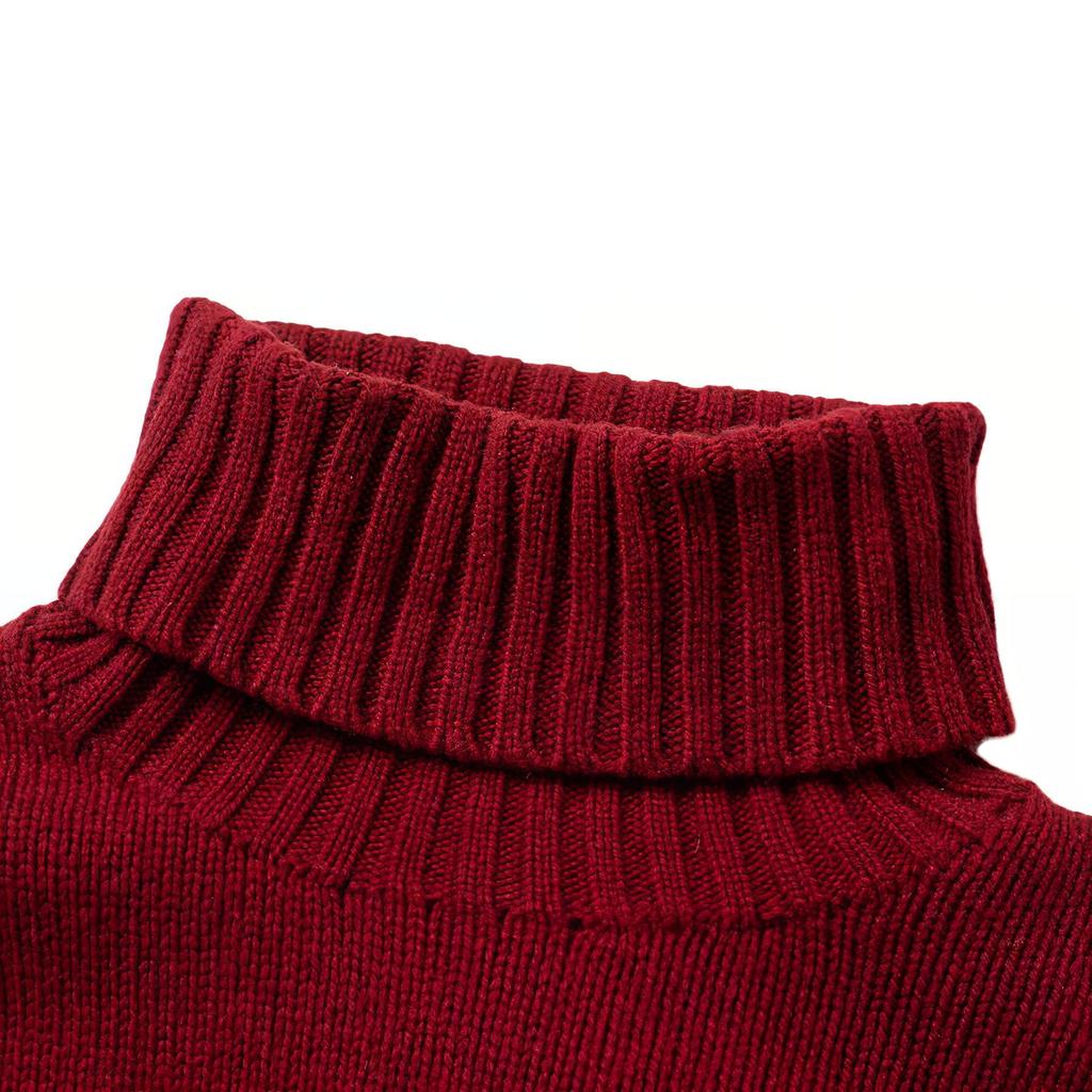 Polo Ralph Lauren FW23 Small Pony Logo Embroidered High Neck Knit Sweater Men Sweater 710777848-003