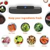 Automatic Vacuum Sealer Machine for Food Storage with 10 Free Vacuum Bags | Household Food Sealing Packaging 220V