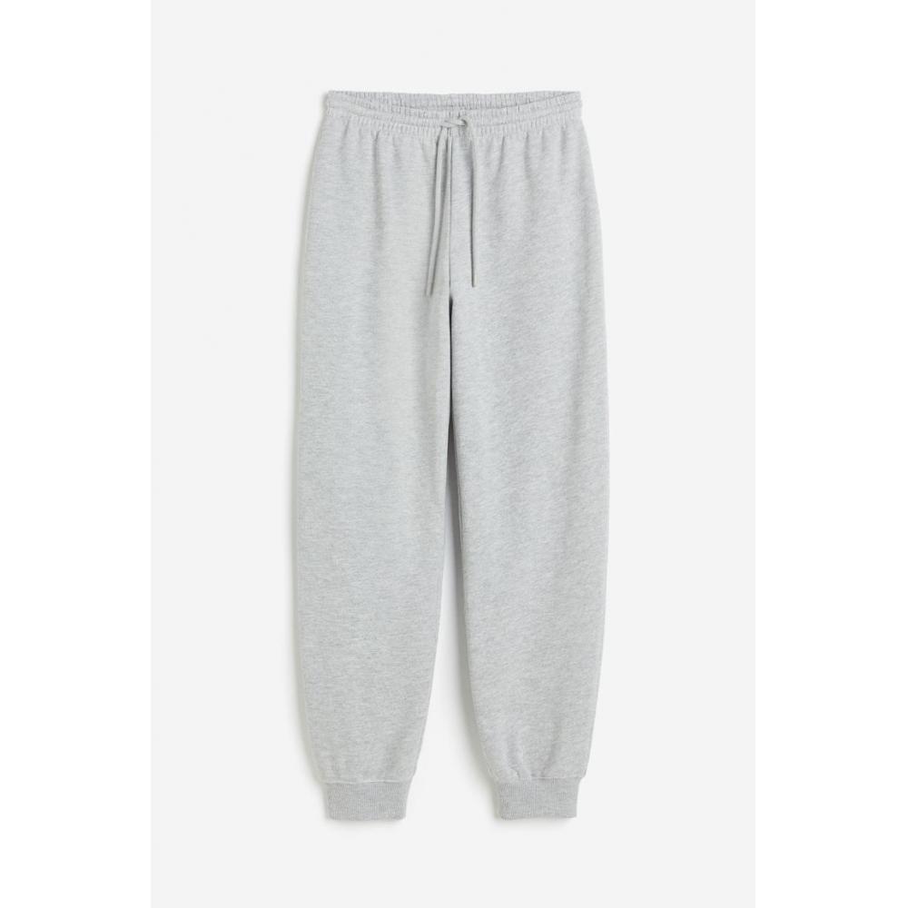 

Брюки-джоггеры HM светло-серого меланжа