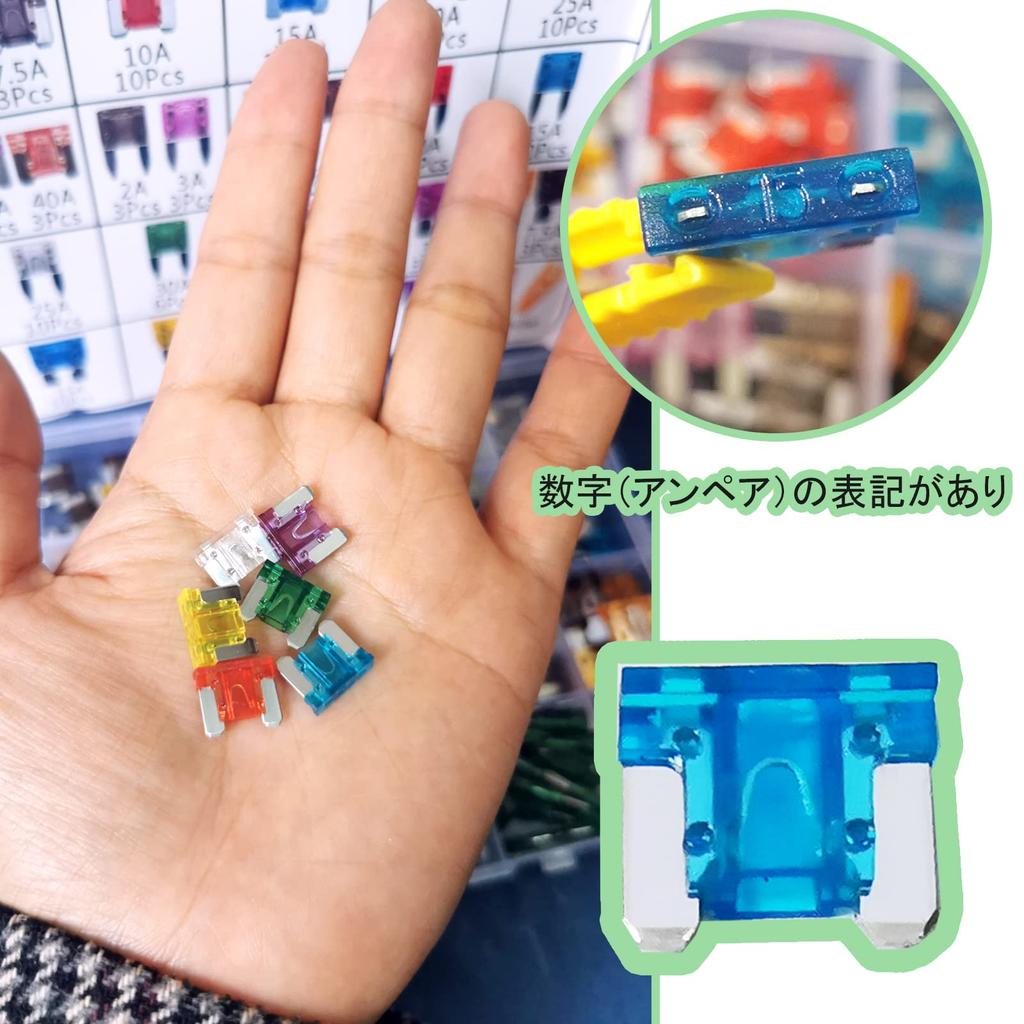 DanYun 64 Pcs Low Profile Fuse Mini Flat Fuse Car Fuse 2A 3A