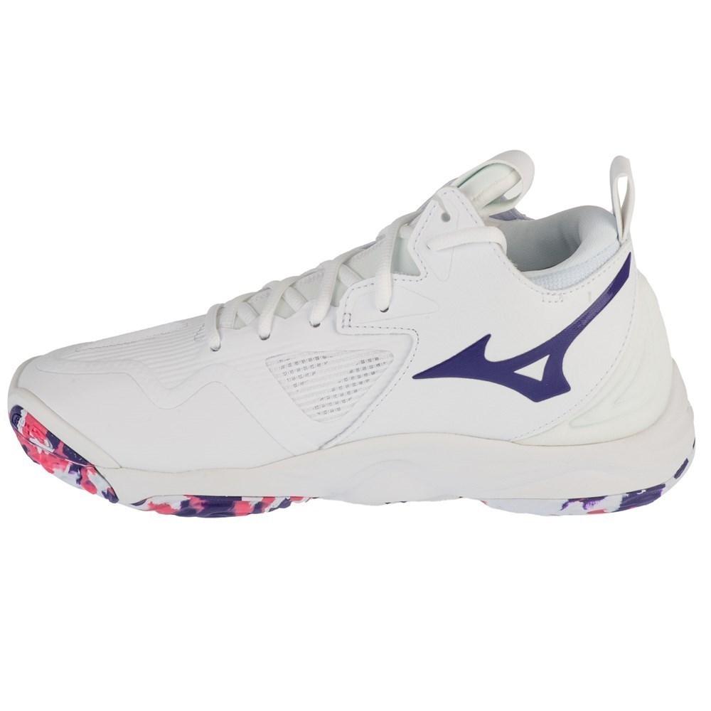 Mizuno Wave Momentum 3 Mid sneakers synthetic leather White/Violet Indigo/Camellia Rose