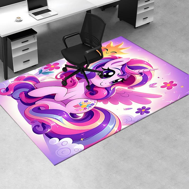 Charming Unicorn Office Chair Mat: Magical Home Decor , Office Rug , Gift for Any Room.122361a