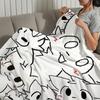 Cute Boykisser Silly Cat Blanket Soft Comfortable Nap Plush Suitable For Iiving Room Office Bedroom Birthday Home Kid Gift