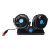 Double Head Car Fan 12V Dashboard Fans 360 Degree Rotatable Seat Fans for Car SUVs RV
