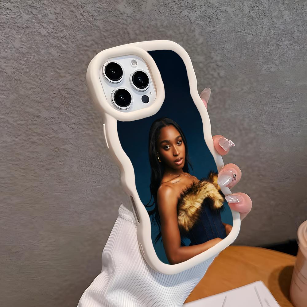 

Normani Kordei Wavy Edge TPU Mobile Phone Case for iPhone 17 16 15 14 13 12 11 Air Pro Max Plus Colorful Cover iPhone17 Pro
