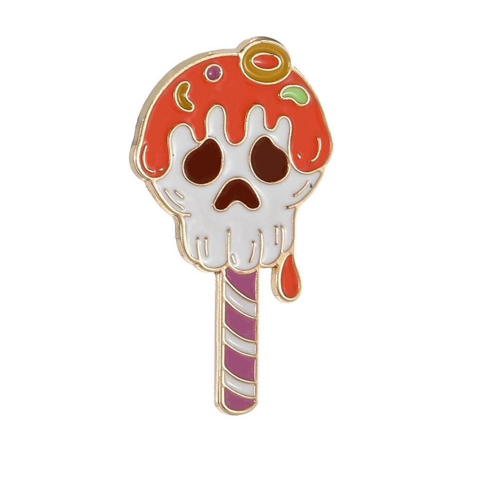 Funny Halloween Badge Creative Pumpkin and Ghost Brooches Horrible Skull Lollipop See You In Hell Spooky Enamel Pins