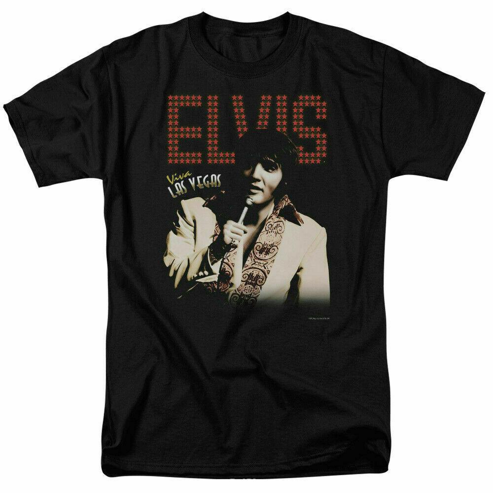 Elvis Presley Viva Las Vegas T Shirt Licensed Rock N Roll Music Tee Black L