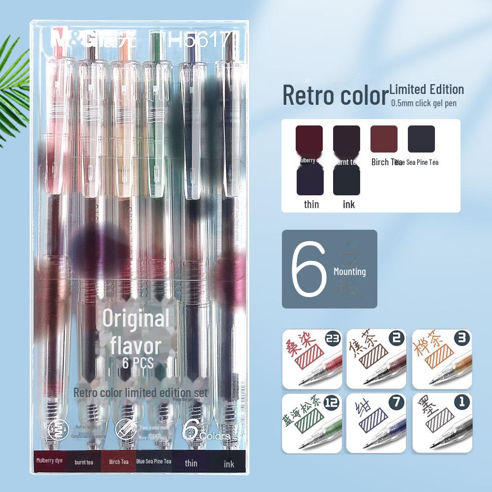 24/36-Color Neutral Pen Set - Versatile Water-Based Pens for Students & Note-Taking