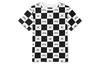 Vans T Shirt Unisex Black White Plaid VN0A54JUZ79