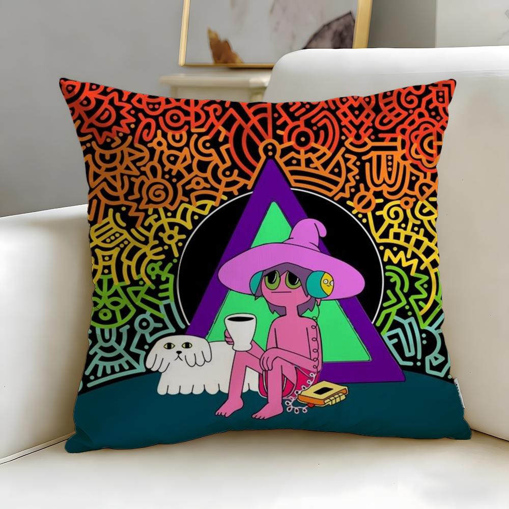 animated series The Midnight Gospel Cushion Cover Soft & Easy-Wash Pillow Case – Versatile for Couch, Bed, Travel and Office