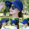 Foldable Sun Hat Fashion Wide Brim Anti-UV Beach Cap Golf Cap Casual Hats Summer