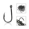 100PCS/SET High Quality Perforated Carbon Steel Fish Bait Durable Head Fishook Fishing Hooks