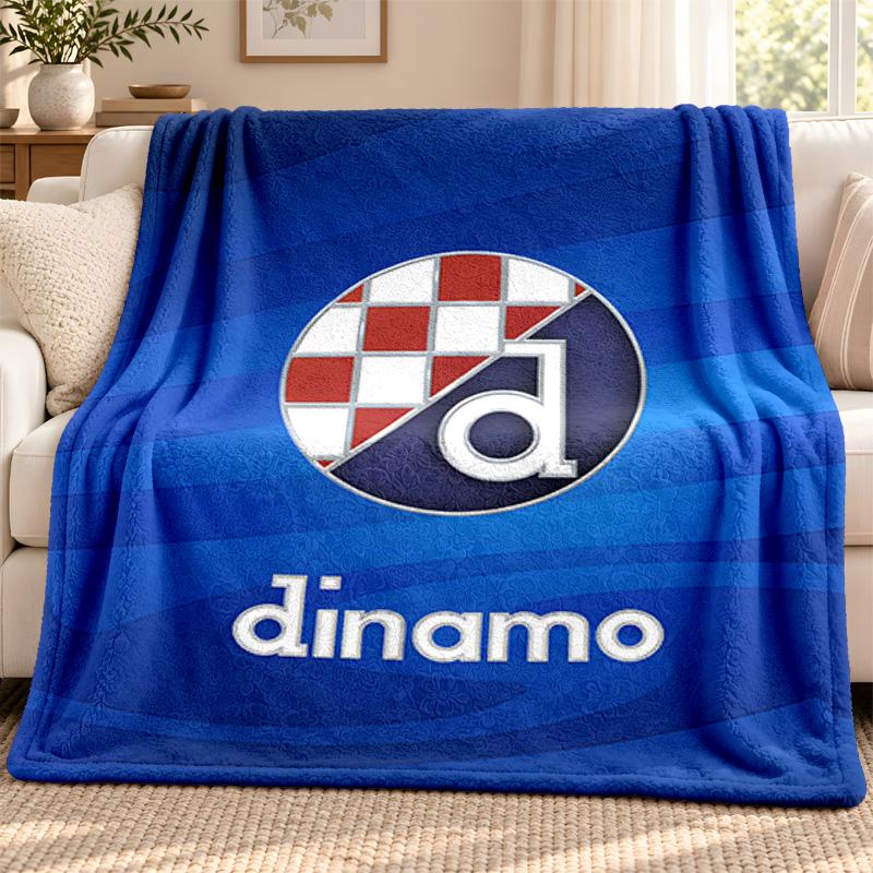 GNK Dinamo Zagreb blanket Flannel Blanket Soft Cozy Plush Throw for Sofa Bed Lightweight Home Decoration Outdoor camping