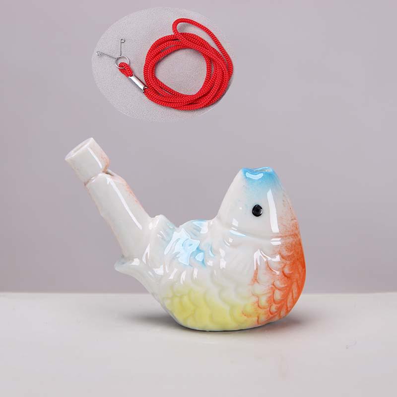 Keramisk Vattenfågel Ocarina Visselpipa - Barns Musikinstrument & Turist Hantverk