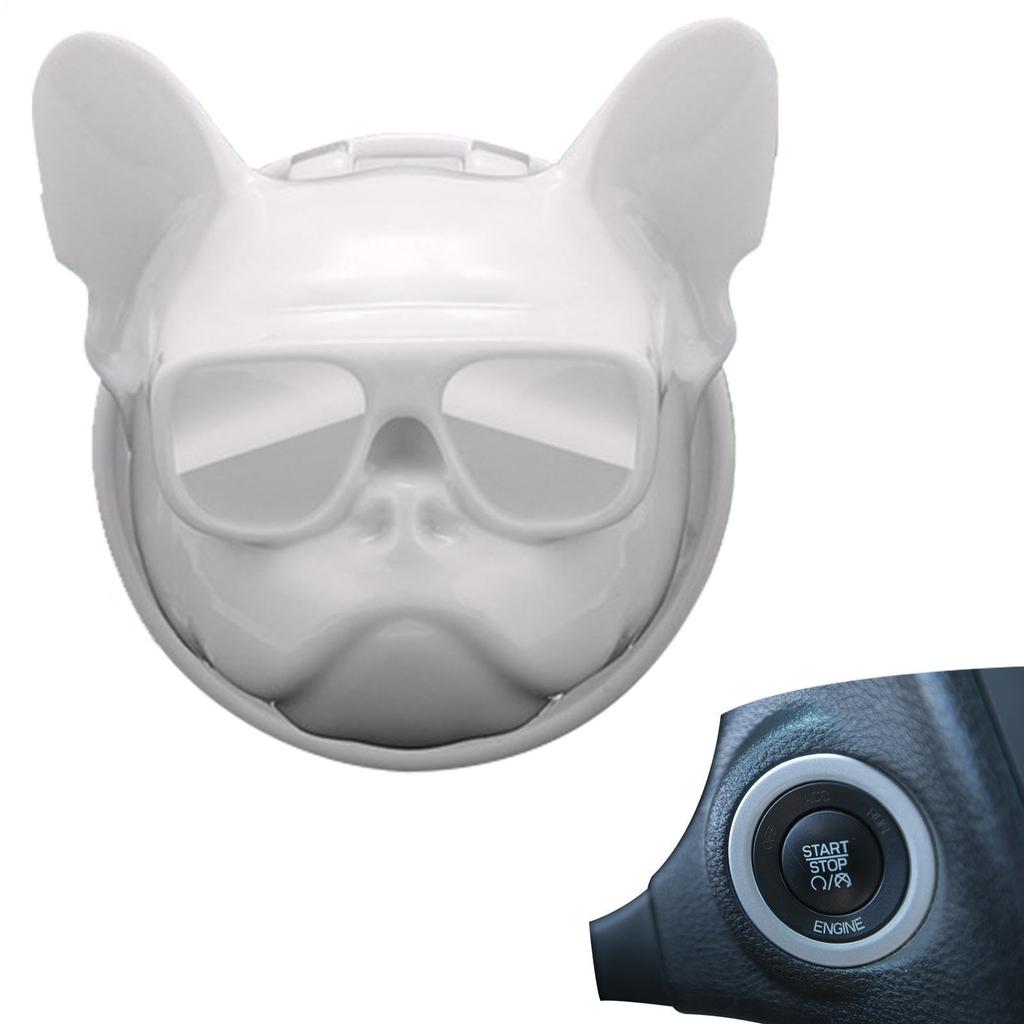 Push Start Button Cover,Push Start Button Cover Ignition Protection - Wide Application for Car Ignition Starter Decoration