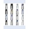 Mens Slim Fit Distressed Denim Jeans With Patchwork Embroidery Streetwear Style Casual Pants
