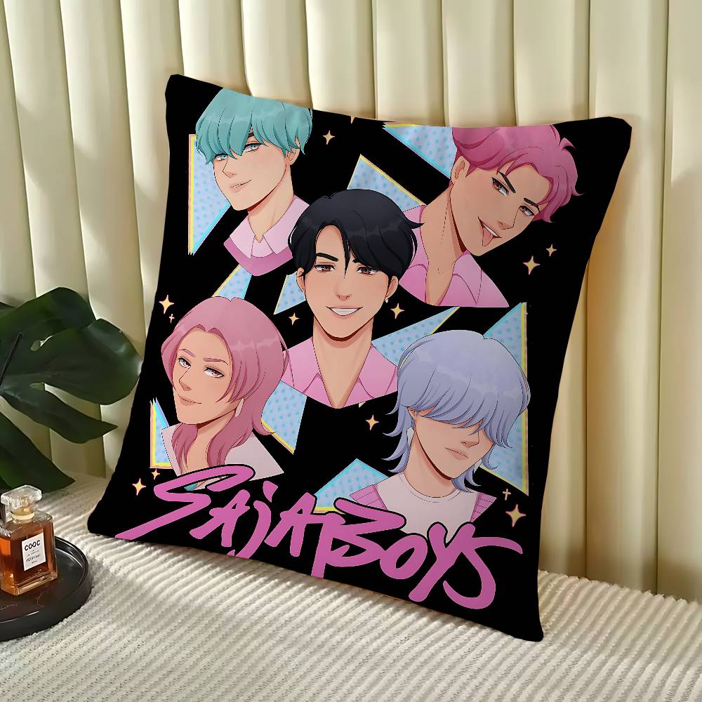 

Idol The Saja Boys Pillow Cover Design Cushion Cover Decor Holiday Decorati 16x16Inch