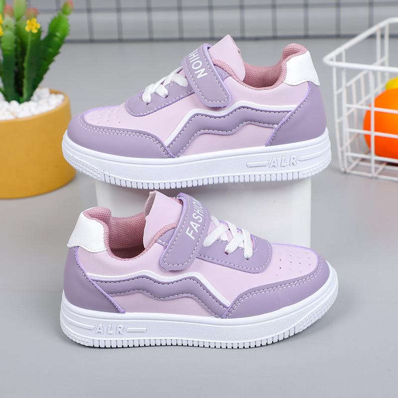 Girl's Fashion Non Slip Sneakers Purple Casual Shoes Students Running Shoes Kids Girls Outdoor Shoes
