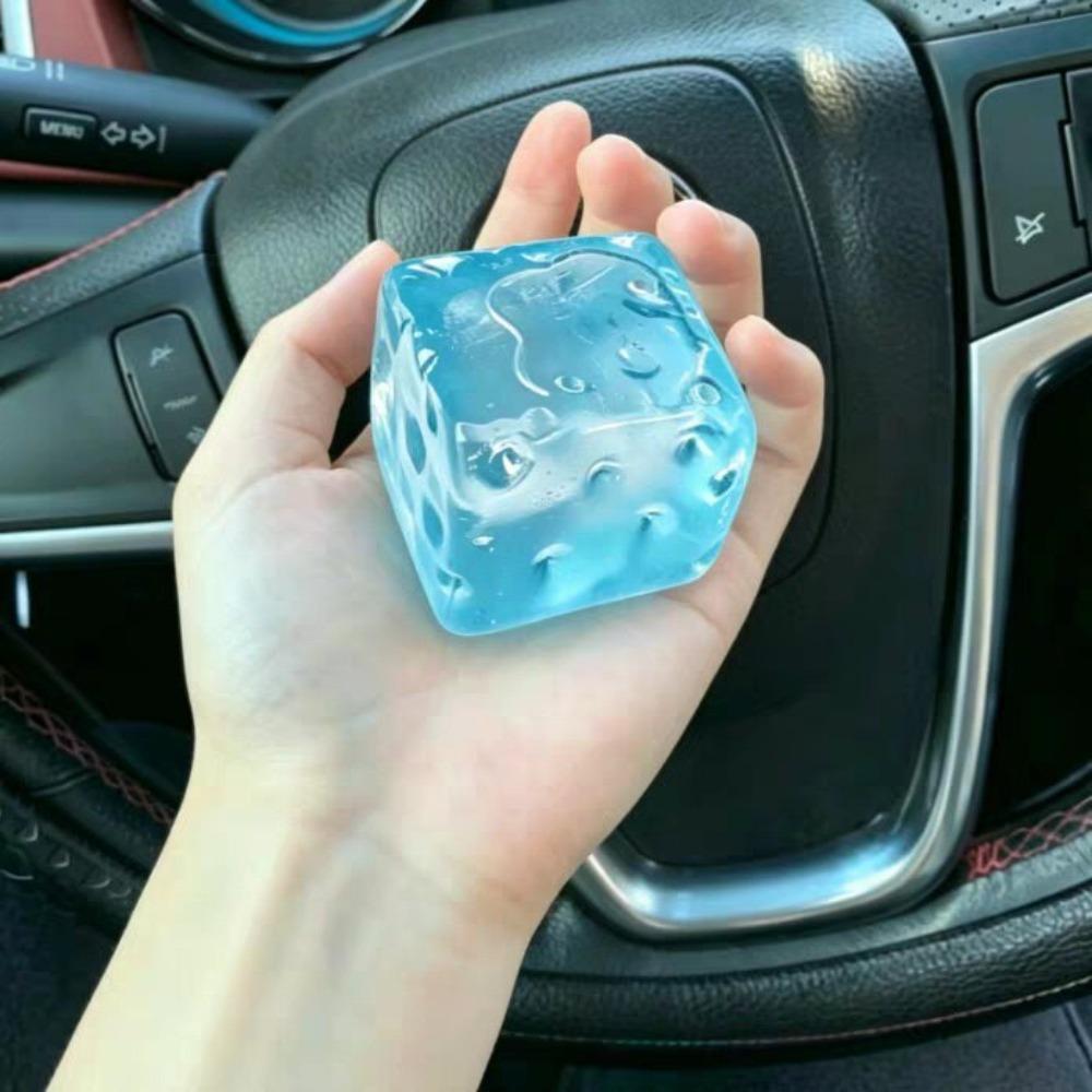 Cube Shape Squeeze Toy Translucence Decompression Toy Stress Relief Sensory Toy Adult