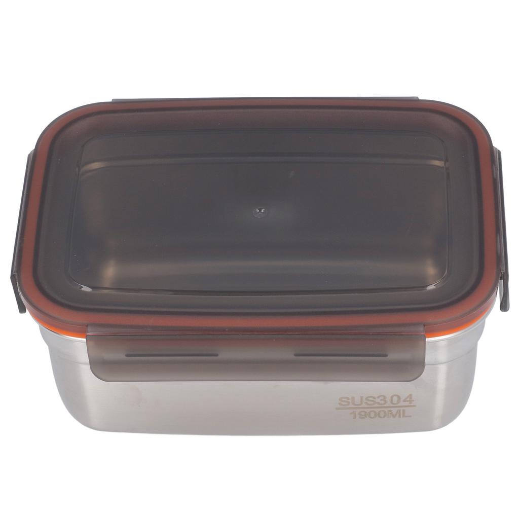 Stainless Steel Food Storage Container Multipurpose Safe Eco Friendly Leakproof Rectangular Food Storage Box for Home Travel