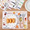 4PC Placemats Table Mat Kids Tableware Cartoon Dining Table Disc Pads Coasters