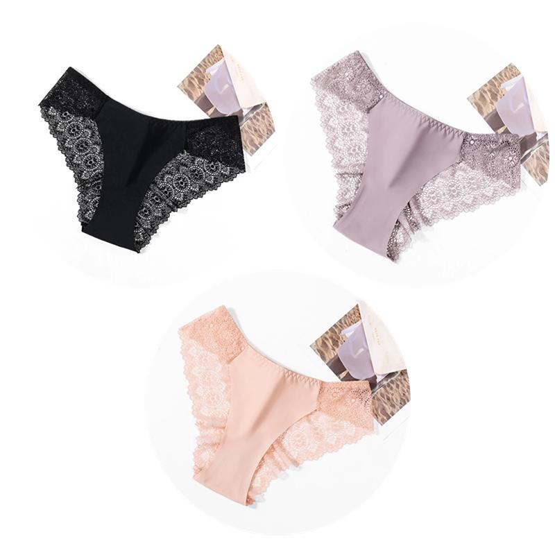

TrowBridge 3 шт./комплект милые женские трусики шелковое атласное нижнее белье кружевное сексуальное женское белье для девочек дышащие трусики мягкие удобные трусики S&3pcs