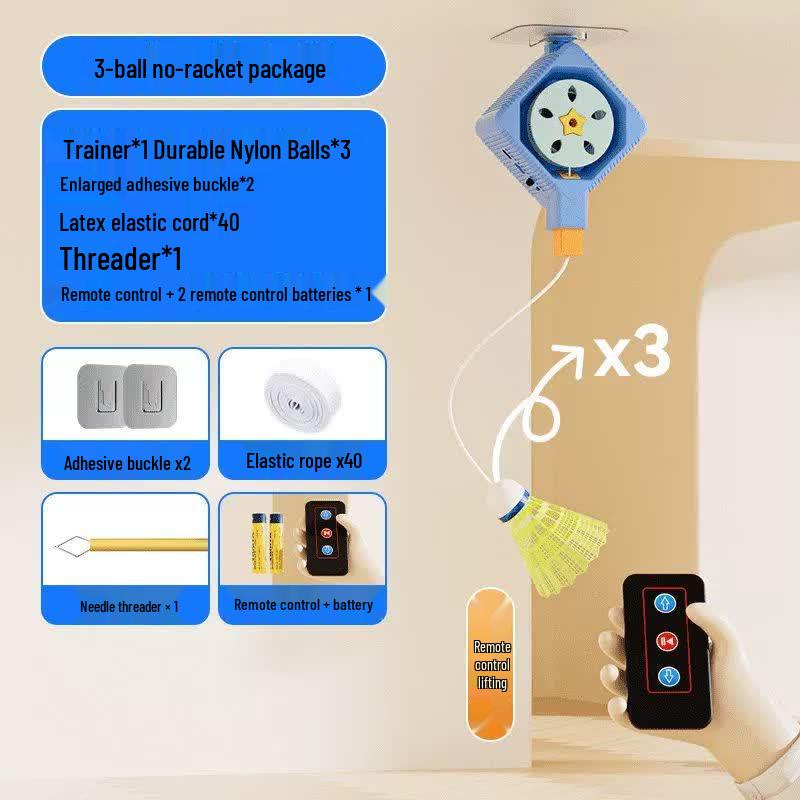 Qiuqiao Electric Remote Control Badminton Trainer