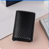 Minimalist Carbon Fiber Men Wallet RFID Blocking Aluminum Card Holder Thin Business Purse for Daily Carry