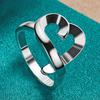 925 Sterling Silver Heart 6-10# Ring for Women Wedding Lovers Party Fashion Charm Jewelry