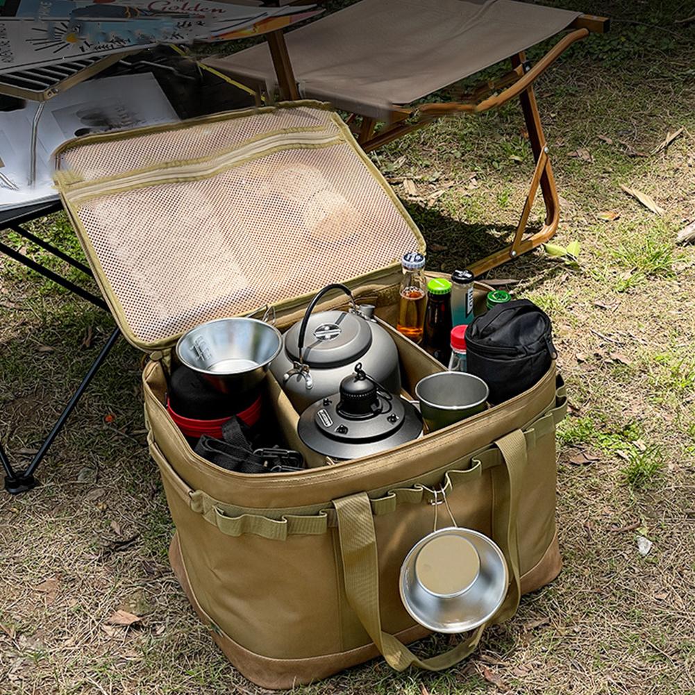 Camping Storage Bag Camping Cookware Organizer Large Capacity Cooker Storage Bag Multifunction for Camping Picnic
