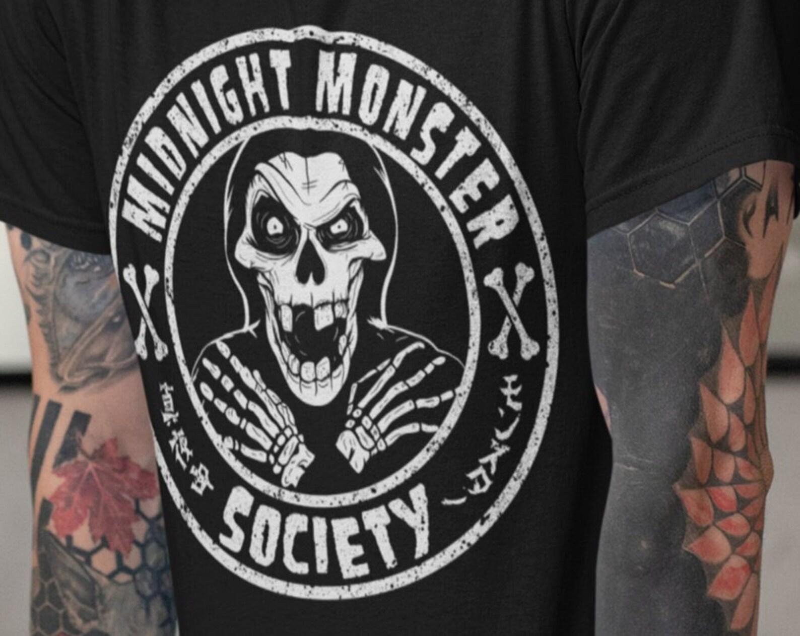 Midnight Monster Society, Skeleton Fiend T-Shirt S