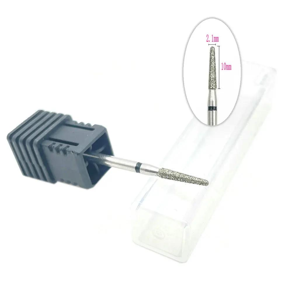 20pcs Diamond Nail Drill Milling Cutter for Manicure Rotary Bits Cuticle Clean Accessory Dental Diamond Burs Polisher 2.35mm