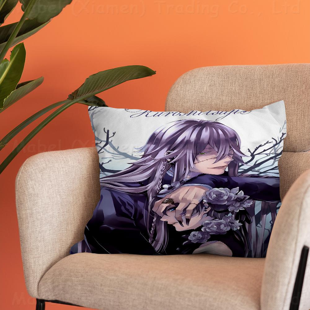 

Black Butler Cushion Cover Decorative Pillow Sofa Home Decor case pillow cases 16x16Inch