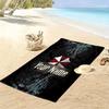 Custom NameResident Evil Movie Poster Beach Towel Soft Microfiber Summer Towel Quick Dry Absorbent Towel for Beach Swimming Pool Travel